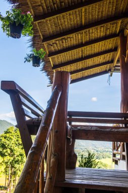 Tayland tarzı, doğal manzaralı bank, Tayland.