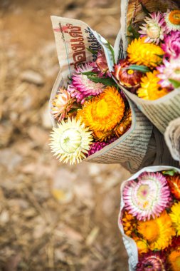 Hasır çiçek paketi, Tayland.