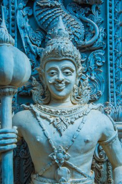 Tayland 'ın Nan eyaletindeki Ming Muang tapınağında güzel bir kalıp sanatı..