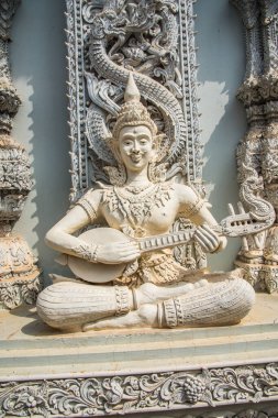 Tayland 'ın Nan eyaletindeki Ming Muang tapınağında güzel bir kalıp sanatı..