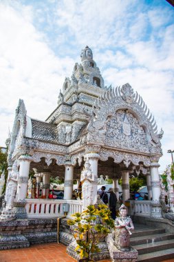 Tayland 'ın Nan eyaletindeki Ming Muang tapınağında güzel bir kalıp sanatı..