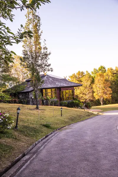 Doi Inthanon Ulusal Parkı 'ndaki Doi Pha Tang Sarayı' nda güzel bir park..