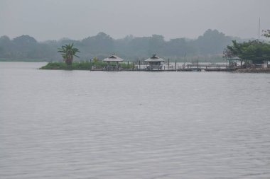 Tilok Aram temple in Kwan Phayao lake, Thailand.