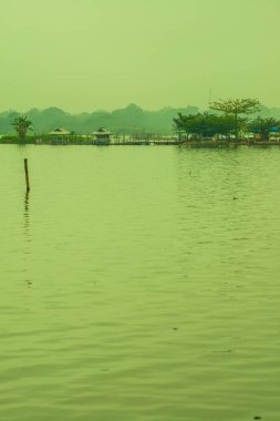 Tilok Aram temple in Kwan Phayao lake, Thailand.