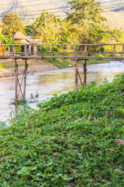 Mae Hong Son bölgesindeki Pai Nehri, Tayland.