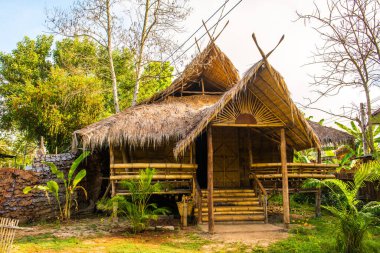 Tayland 'da Mae Hong Son vilayetinde Tayland kır köşkü.