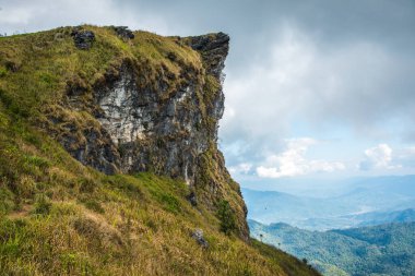 Chiangrai, Tayland 'daki Phu Chi Fa Dağı manzarası.
