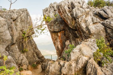 Doi Pha Tang 'ın Chiangrai, Tayland' daki görüş açısı.