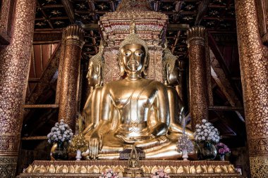 Phumin tapınağındaki güzel Buda heykeli, Tayland.