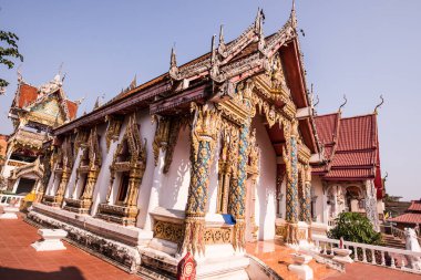 Tayland 'ın Nan ilindeki Hua Wiang Tai tapınağı.