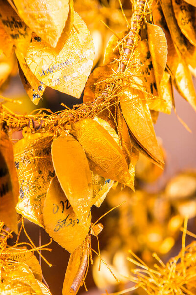 Золотой лист для пожертвования, Таиланд.