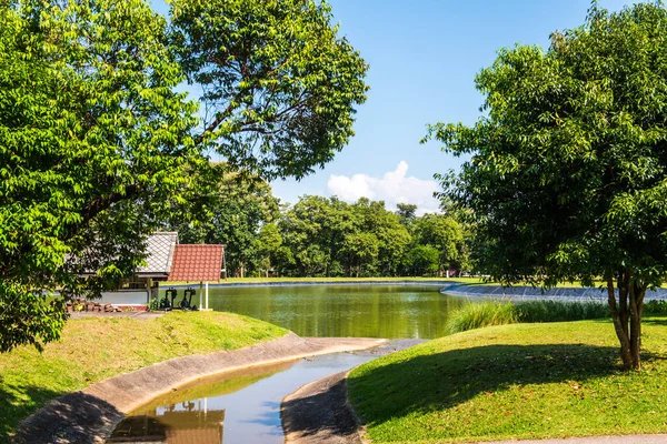 Su göle akıyor, Tayland.