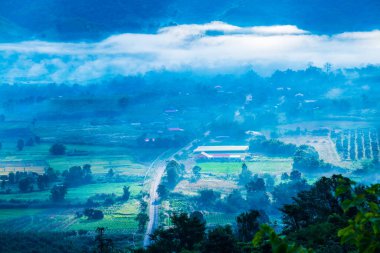 Phu Langka Ulusal Parkı, Tayland Güzel Dağ Manzarası.