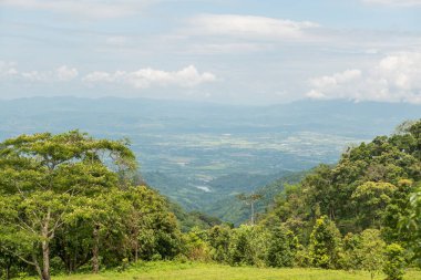 Tayland 'ın Chiangmai bölgesindeki dağ manzarası..