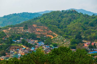 Dağdaki köy, Myanmar.