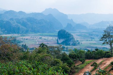 Phu Langka Ulusal Parkı, Tayland Güzel Manzarası.