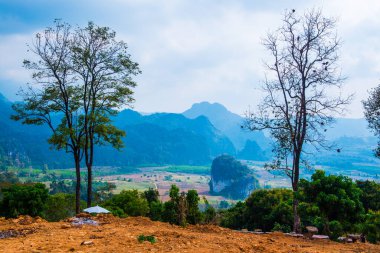 Phu Langka Ulusal Parkı, Tayland Güzel Manzarası.