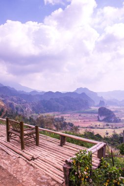 Phu Langka Ulusal Parkı, Tayland Güzel Manzarası.