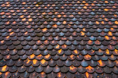 Tayland tarzı çatının arka planı, Tayland.