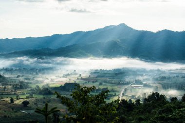 Phu Langka Ulusal Parkı, Tayland Güzel Dağ Manzarası.