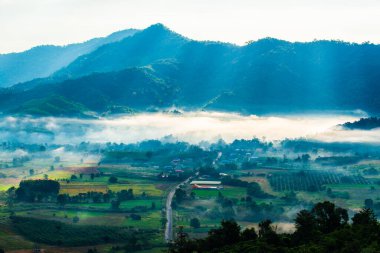 Phu Langka Ulusal Parkı, Tayland Güzel Dağ Manzarası.