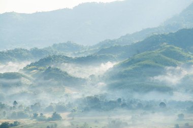 Phu Langka Ulusal Parkı, Tayland Güzel Dağ Manzarası.