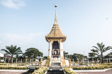 Tayland 'ın Phayao Eyaleti' ndeki Kraliyet Krematoryumu Replica.
