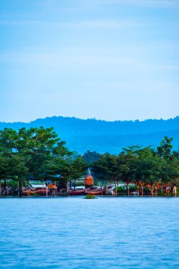 Tilok Aram temple in Kwan Phayao lake, Thailand.
