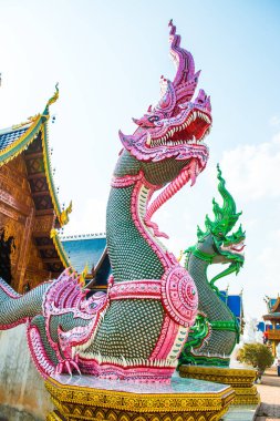 Pembe Naga Heykeli, Tayland.