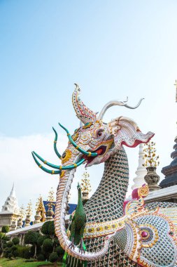 Tayland 'daki Ban Den Tapınağında Himmapan yaratığı.