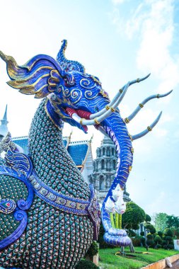 Tayland 'daki Ban Den Tapınağında Himmapan yaratığı.