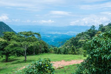 Tayland 'ın Chiangmai bölgesindeki dağ manzarası..