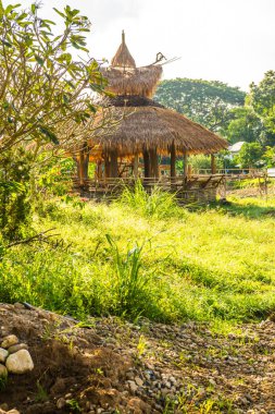 Tayland 'da Mae Hong Son vilayetinde Tayland kır köşkü.