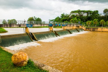 Weir, Tayland 'ın Lampang bölgesinde..