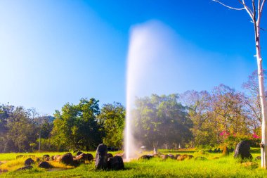 Chiangmai, Tayland 'da Sankamphaeng kaplıcaları.