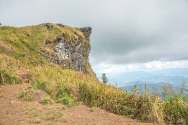 Chiangrai, Tayland 'daki Phu Chi Fa Dağı manzarası.