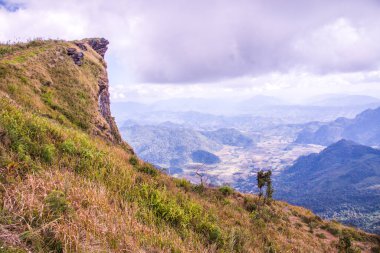 Chiangrai, Tayland 'daki Phu Chi Fa Dağı manzarası.