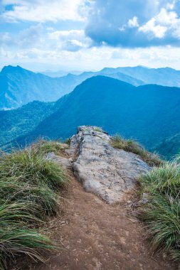 Chiangrai, Tayland 'daki Phu Chi Fa Dağı manzarası.