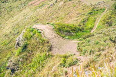 Chiangrai, Tayland 'daki Phu Chi Fa Dağı manzarası.