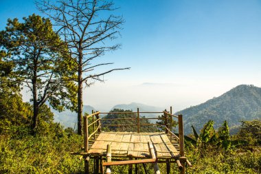 Tayland 'ın Chiangmai eyaletindeki dağ manzarası..