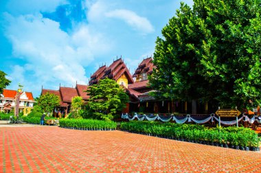 Tayland 'ın Phayao eyaletindeki Nantaram Tapınağı.