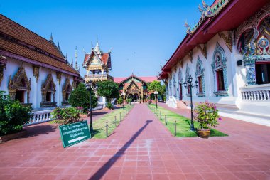 Tayland 'ın Nan ilindeki Hua Wiang Tai tapınağı.