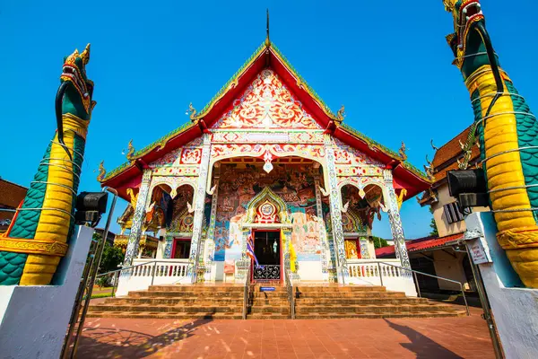 Tayland 'ın Nan ilindeki Hua Wiang Tai tapınağı.