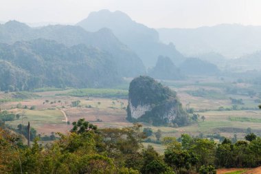 Phu Langka Ulusal Parkı, Tayland Güzel Manzarası.