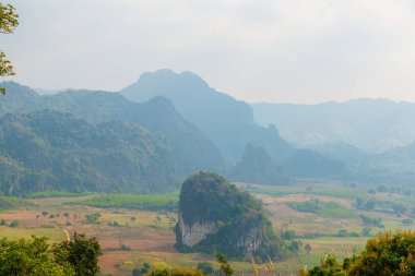 Phu Langka Ulusal Parkı, Tayland Güzel Manzarası.