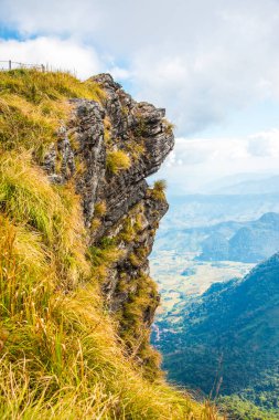 Chiangrai, Tayland 'daki Phu Chi Fa Dağı manzarası.