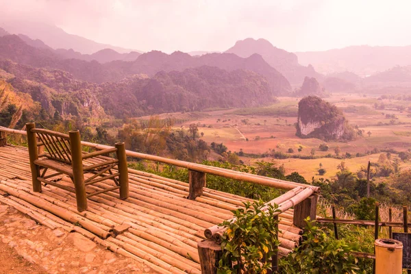 Phu Langka Ulusal Parkı, Tayland Güzel Manzarası.