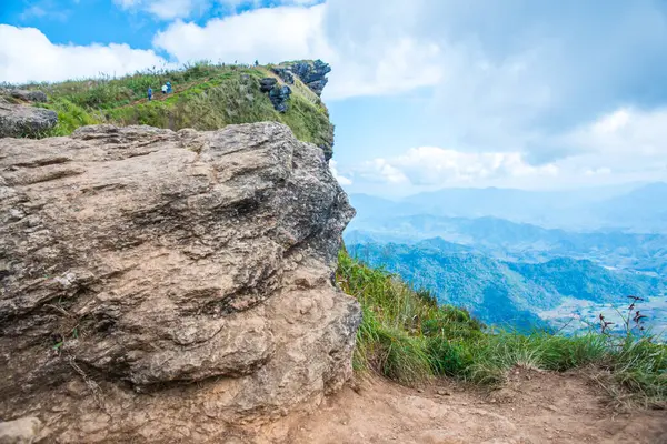 Chiangrai, Tayland 'daki Phu Chi Fa Dağı manzarası.