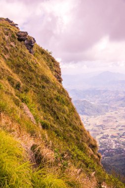 Chiangrai, Tayland 'daki Phu Chi Fa Dağı manzarası.