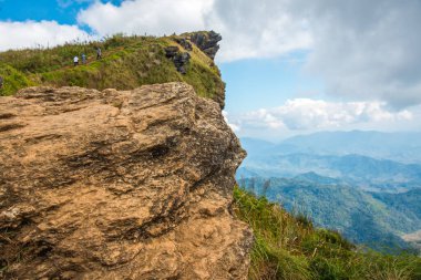Chiangrai, Tayland 'daki Phu Chi Fa Dağı manzarası.